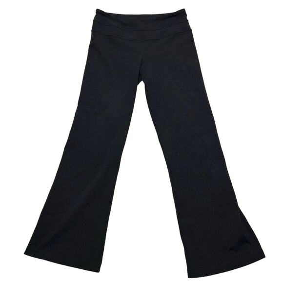 Lululemon Black Flared Vintage Leggings Sizs 4 Super Comfy & Flattering - Picture 1 of 5